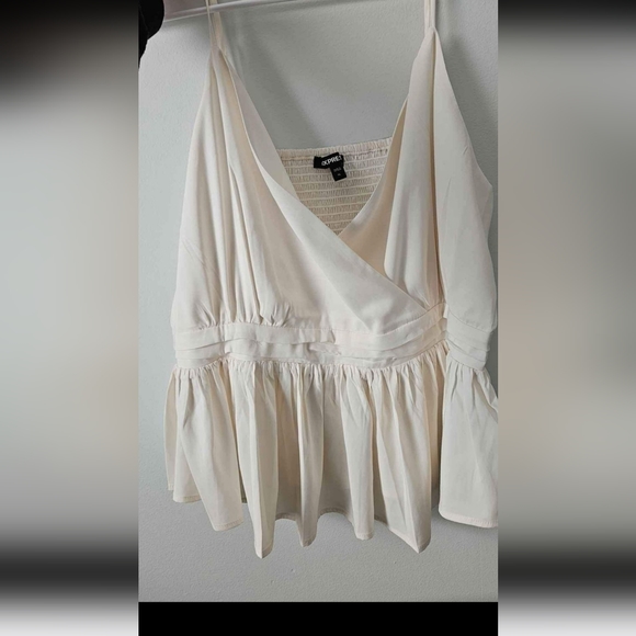Express Tops - Cream tank top